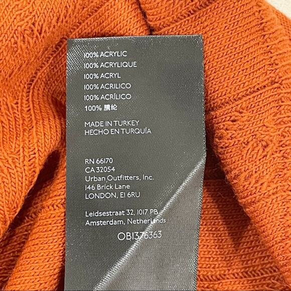 Anthropologie Cable Knit Wide Leg Pant Tank Top Set Burnt Orange XS - Picture 8 of 15